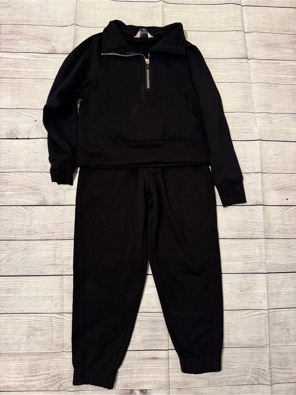 Danskin Girls Black Matching Sweatshirt & Jogger Set size 5/6